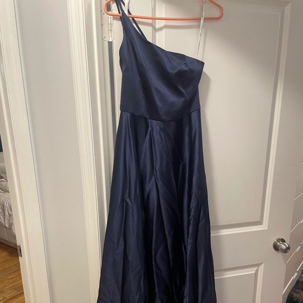 Davids Bridal bridesmaid dress, navy blue size 8